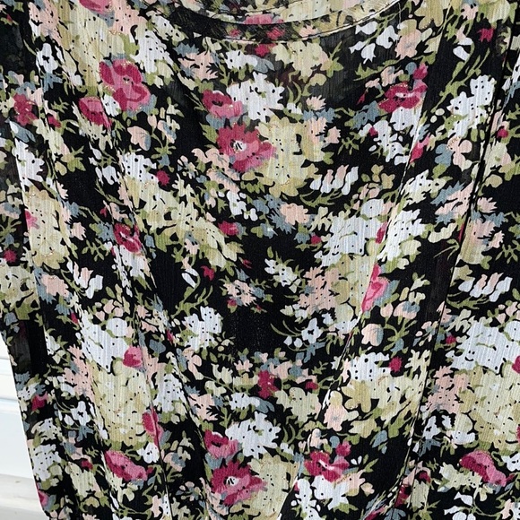 Express date night floral dress flattering waist - Picture 3 of 4